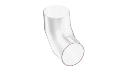 Кожух (окожушка) оцинкованный для отвода 90° 120x0,55 мм фото кожух оцинкованный для отвода 90° 120x0,55 мм купить в Самаре