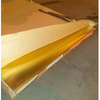 Лист латунный ГПРХХ 10x1200x2000 мм ЛЖМц59-1-1 ГОСТ 2208-2007