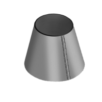 Обечайка стальная коническая 1120x720x10 мм 09Г2С ГОСТ 14249-89