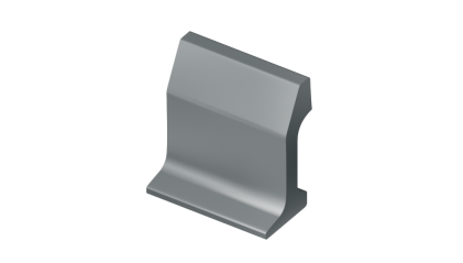 рельсы РК50 стальные контррельсовые 5 м Э76Т купить в Самаре