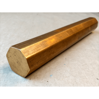 Шестигранник бронзовый 17 мм БрХЦр ГОСТ 1628-2019