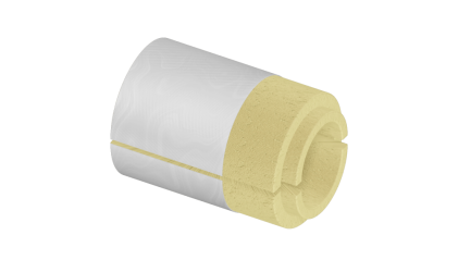 скорлупу ППУ фольгированная 57x60 мм для труб купить в Самаре