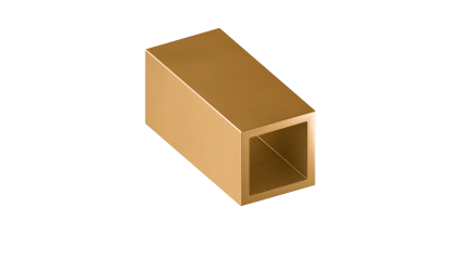 трубу латунную профильную квадратную ДКВНТ 48x48x5 мм Л68 купить в Самаре