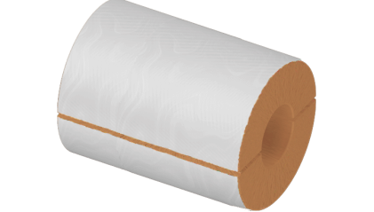 цилиндр теплоизоляционный базальтовый 102x30x500 мм НГ Ц 100 купить в Самаре