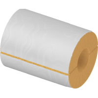 Цилиндр теплоизоляционный минераловатный вырезной оцинкованный 1020x60x1000 мм Г1 Ц 150 ГОСТ 23208-2022