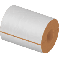 Цилиндр теплоизоляционный базальтовый вырезной оцинкованный 720x60x500 мм НГ Ц 100 ГОСТ 23208-2022