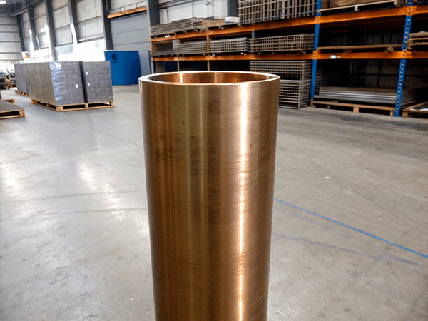 Труба бронзовая прессованная ГКР 50x5 мм БрАЖ9-4 ГОСТ 1208-2014 фото